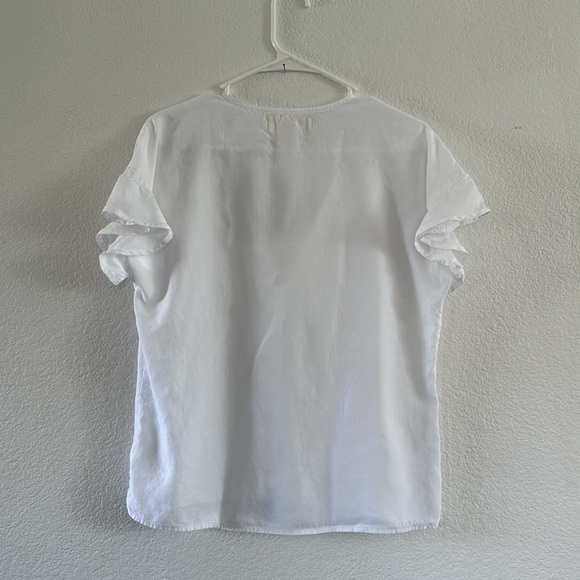 Cloth and Stone White Button Top XS - Picture 3 of 6